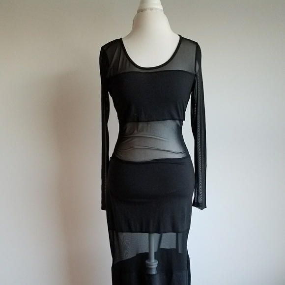 Blaquemarket Mesh Maxi Dress - Picture 2 of 4